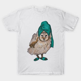 Grumpy Owl After a Shower T-Shirt